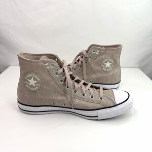 Converse Tan All Star Chuck Taylor Mixed Material Unisex High Top Sneakers